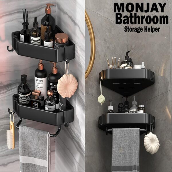 1774831573_MONJAY-Self-Adhesive-Aluminium-Bathroom-Corner-Shelf-Rack-Bathroom-Corner-Organizer-Stand-Bathroom-Organisers-Storage-Racks-Bathroom-ShelfShelves-Corner-King2-Shelf.jpg MONJAY Self-Adhesive Aluminium Bathroom Corner Shelf Rack Bathroom Corner Organizer Stand Bathroom Organisers Storage Racks Bathroom Shelf/Shelves Corner (King)(2 Shelf)