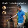 CINAGRO Durable Heavy Duty MS Garden Pipe Stand (Pack of 1 Hang with or Without Wall Mounting, Portable Irrigation Hose Hanger, Garden Pipe Holder Hook (Square Holder, MS Metal)