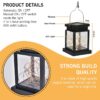 Epyz Solar Light Outdoor 30 LED Lantern for Garden Decorative Landscape Festival Decoration Lighting Balcony Pathways with Auto On/Off IP65 Waterproof Portable Lamp [ Pack of 1, Warm Yellow ]