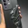 NIUKIN Silicone Mobile Case for Vivo T4x 5G / iQOO Z10x 5G | 3D Engraved Design | Shockproof Scratch Proof Cover | Black