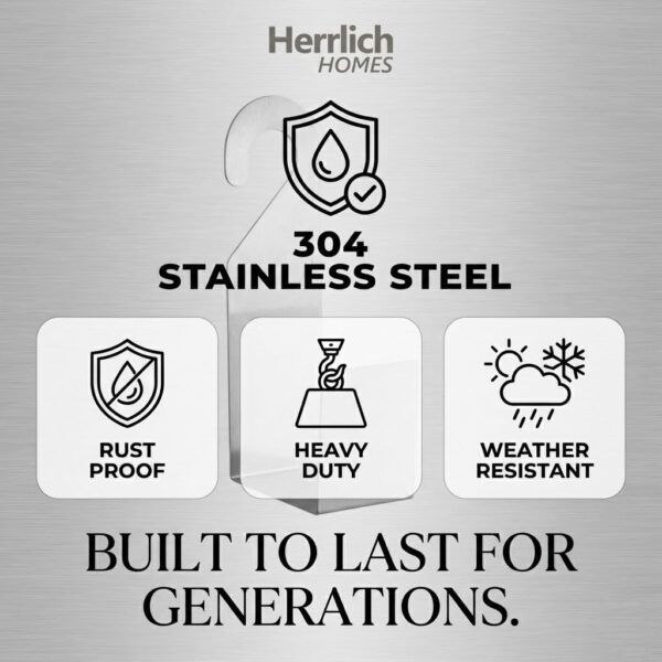 1774857397_Herrlich-Homes-Durable-Heavy-Duty-304-Stainless-Steel-Garden-Pipe-Stand-Wall-Mounted-Watering-Hose-Holder-Portable-Irrigation-Hose-Hanger-Garden-Pipe-Holder-Hook-Pack-of-1-Steel.jpg Herrlich Homes Durable Heavy Duty 304 Stainless Steel Garden Pipe Stand | Wall Mounted Watering Hose Holder | Portable Irrigation Hose Hanger | Garden Pipe Holder Hook | Pack of 1 | Steel