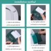 Rushwak(Pack Of 4) Toilet Seat Lifter Self-Adhesive Toilet Seat Holder With Double Tape Toilet Seat Lifter Handle Clip Water Closet Toilet Lifter Avoid Direct Contact With Cover&Seat(Multi) Plastic