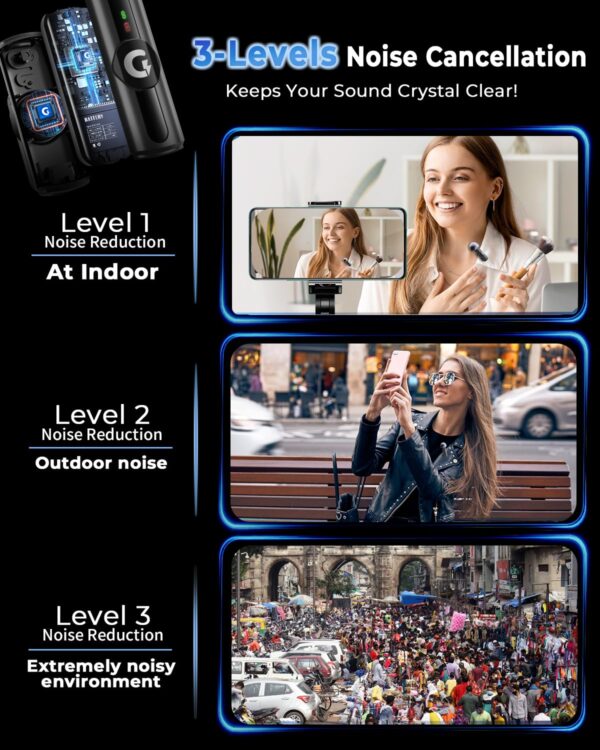 1774859987_GRENARO-Mic-for-YouTube-Wireless-3-Level-Adjustable-Noise-Reduction-Mic-WirelessS12-Wireless-Microphone-for-Youtubers-with-LED-Indicator-Light-Single-Channel-Type-C-Port-Version.jpg GRENARO Mic for YouTube Wireless, 3-Level Adjustable Noise Reduction Mic Wireless,S12 Wireless Microphone for Youtubers with LED Indicator Light (Single Channel Type-C Port Version)