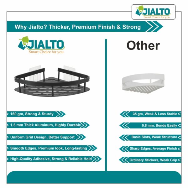1774874250_JIALTO-2-PCS-Aluminum-Bathroom-Corner-Shelf-for-Wallrustproof-Nail-Free-No-Drilling-Organizer-Holder-Bathroom-Shelf-for-Wall-Stand-for-Corner-Holder-Washroom-Bathroom-Accessories-Black.jpg JIALTO 2 PCS Aluminum Bathroom Corner Shelf for Wall,rustproof, Nail-Free, No Drilling Organizer Holder, Bathroom Shelf for Wall Stand for Corner Holder, Washroom & Bathroom Accessories (Black)
