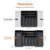 Lifewit Utensil Organizer for Kitchen Drawer, Expandable Cooking Silverware Tray, Adjustable Cutlery Flatware Holder, Plastic Spatula Tools Storage Divider, 13-22.4 x 15", Black