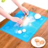 Carrot - Silicone Baking Mat Silicone Chapati Atta Kneading Mat Non-Stick Fondant Rolling Mat Stretchable for Kitchen Roti Chapati (Baking Mat 50 * 40 cm) (Color May Vary, 1)