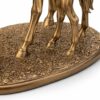 CHIBRO Premium Resin Horse Showpiece for Home Decor | Elegant Golden & Black Horse Figurine | Luxury Tabletop Decorative Sculpture for Living Room, Office & Gifting (Golden Bond Stallion)