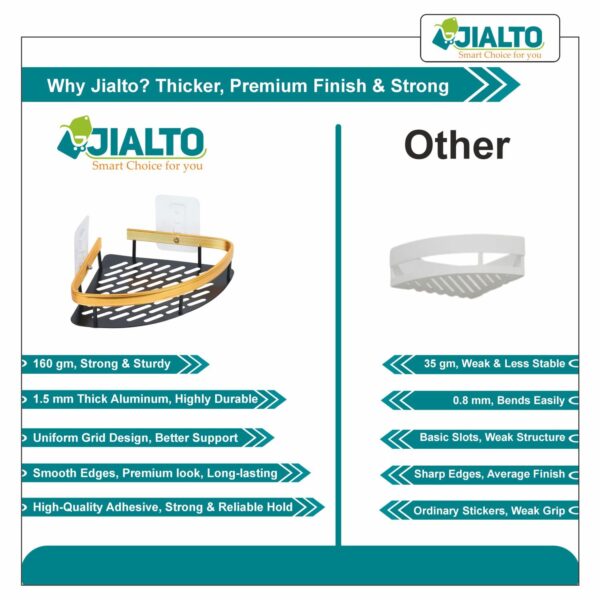 1774902856_JIALTO-1-PCS-Bathroom-Shelf-for-Wall-Bathroom-Organizer-Without-Drill-Self-Adhesive-Corner-Shelf-for-Bathroom-Or-Washroom-Organizer-Bathroom-Accessories-and-Hardware-Gold.jpg JIALTO 1 PCS Bathroom Shelf for Wall | Bathroom Organizer Without Drill | Self Adhesive Corner Shelf for Bathroom Or Washroom Organizer - Bathroom Accessories and Hardware (Gold)