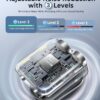 GRENARO P10 Wireless Mic for Youtubers with 3-Level Noise Reduction,Mic for YouTube Wireless with 40H Charging Case