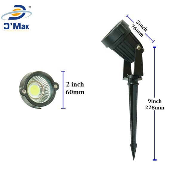 1774922012_DMT™-3-Watt-Blue-Waterproof-Spike-LED-Garden-Light-for-Outdoor-Purpose-Aluminium-Die-Cast-IP65-Waterproof-Rustproof-Blue-Lights-for-Garden-Parking-Area-Malls-Patio-Pack-of-5.jpg DMT™ 3 Watt Blue Waterproof Spike LED Garden Light for Outdoor Purpose, Aluminium Die Cast, IP65 Waterproof, Rustproof Blue Lights for Garden, Parking Area, Malls, Patio, (Pack of 5)