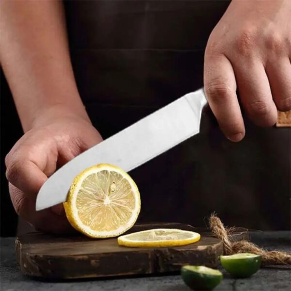 Simois Professional Kitchen Stainless Steel Paring, Chef's and Cleaver Knife Set with Ergonomic Non-Slip Handle, Ultra Sharp Knife Set for Home, Kitchen & Restaurant (Pack of 3)