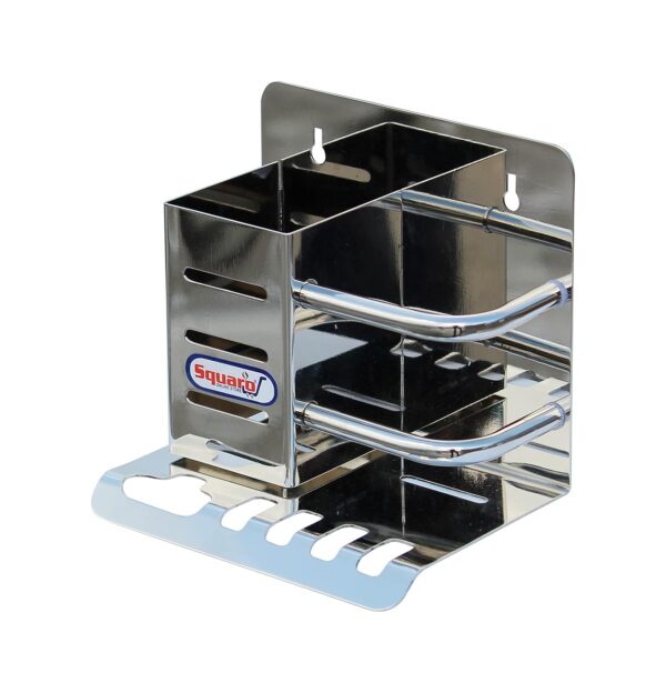 1774939309_Premium-Stainless-Steel-Toothbrush-StandTumbler-Holder-Multipurpose-Bottle-Holder-Brush-and-Paste-Holder-for-Bathroom-Accessories-Classic-Chrome-Finish-Pack-of-1.jpg Premium Stainless Steel Toothbrush Stand/Tumbler Holder Multipurpose Bottle Holder Brush and Paste Holder for Bathroom Accessories (Classic, Chrome Finish, Pack of 1)