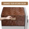 1774941447_Kuber-Industries-Fridge-Top-Cover-Fridge-Top-Cover-with-Pockets-Refrigerator-Top-Cover-for-Kitchen-Fridge-Top-Cover-with-6-Utility-Pockets-New-Check-Fridge-Cover-Brown.jpg Kuber Industries Fridge Top Cover | Fridge Top Cover with Pockets | Refrigerator Top Cover for Kitchen | Fridge Top Cover with 6 Utility Pockets | New Check Fridge Cover | Brown