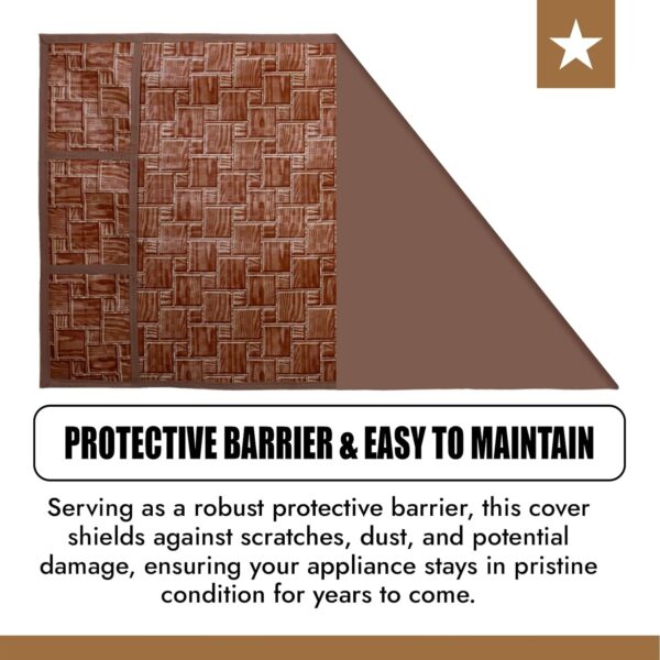 1774941448_Kuber-Industries-Fridge-Top-Cover-Fridge-Top-Cover-with-Pockets-Refrigerator-Top-Cover-for-Kitchen-Fridge-Top-Cover-with-6-Utility-Pockets-New-Check-Fridge-Cover-Brown.jpg Kuber Industries Fridge Top Cover | Fridge Top Cover with Pockets | Refrigerator Top Cover for Kitchen | Fridge Top Cover with 6 Utility Pockets | New Check Fridge Cover | Brown