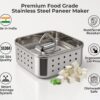 1774945117_Kraft-Stainless-Steel-Paneer-Press-Maker-Easy-to-Use-Square-Shape-Mould-Machine-for-Perfect-Homemade-Tofu-or-Paneer-Compact-Design-250-ml-10.2-X-4.2-cm-Small.jpg Kraft Stainless Steel Paneer Press Maker - Easy to Use Square Shape Mould Machine for Perfect Homemade Tofu or Paneer, Compact Design 250 ml 10.2 X 4.2 cm (Small)