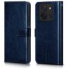 WOW IMAGINE Shock Proof Flip Cover Back Case Cover for WOW IMAGINE Shock Proof Flip Cover Back Case Cover for Mi Redmi 15C 5G | Poco C85 5G 2025 (Flexible | Leather Finish | Card Pockets Wallet & Stand | Blue)