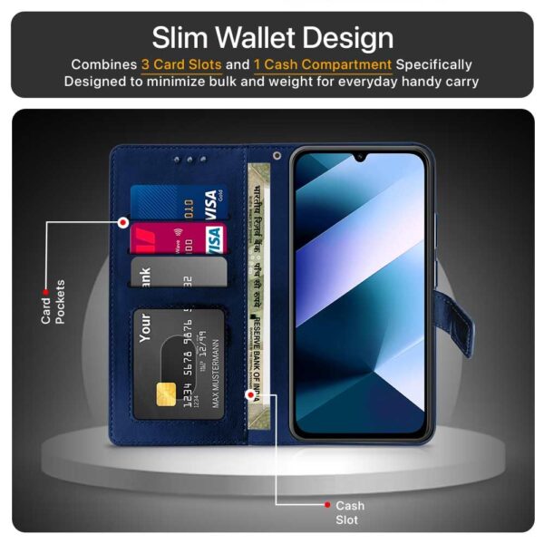 1774963139_WOW-IMAGINE-Shock-Proof-Flip-Cover-Back-Case-Cover-for-Mi-Redmi-15C-5G-Poco-C85-5G-2025-Flexible-Leather-Finish-Card-Pockets-Wallet-Stand-Blue.jpg WOW IMAGINE Shock Proof Flip Cover Back Case Cover for Mi Redmi 15C 5G | Poco C85 5G 2025 (Flexible | Leather Finish | Card Pockets Wallet & Stand | Blue)