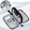 SaleOn 8.3x5 Inch Tech Pouch Organizer with 1 Year Warranty – Portable Storage Organizer for USB Cable, Charger, Earphone, Power Bank, Hard Disk & Digital Gadgets, Travel Mobile Bag for Men
