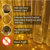 1774974775_One94Store-Plastic-Fairy-Curtain-String-Lights-for-Wall-Decoration-Warm-White-USB-Powered-300-LEDs-8-Flashing-Modes-Window-Backdrop-Lights-for-Bedroom-Party-Diwali-Christmas-3x3-Meter.jpg One94Store Plastic Fairy Curtain String Lights for Wall Decoration, Warm White USB Powered 300 LED's, 8 Flashing Modes, Window Backdrop Lights for Bedroom, Party, Diwali, Christmas - 3x3 Meter