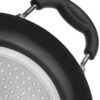 Amazon Brand - Solimo - Hard Anodized Deep Kadhai With Induction Bottom And Glass Lid (22 Cm), Black
