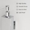 Aquarium Wall Mounted Liquid Handwash Dispenser Bottle - Chrome Plated Stainless Steel 304 | Refillable Liquid Soap Dispenser for Bathroom, Kitchen & Wash Basin | OTS