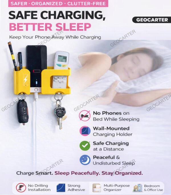 1774980038_Wall-Mobile-Holder-Multi-Purpose-Mobile-Stand-Remote-Holder-Mobile-Charging-Stand-Phone-Stand-for-Charging-with-Pen-and-Key-Holder-Useful-Gadget-Orange.jpg Wall Mobile Holder | Multi-Purpose Mobile Stand | Remote Holder & Mobile Charging Stand, Phone Stand for Charging with Pen and Key Holder Useful Gadget- Orange