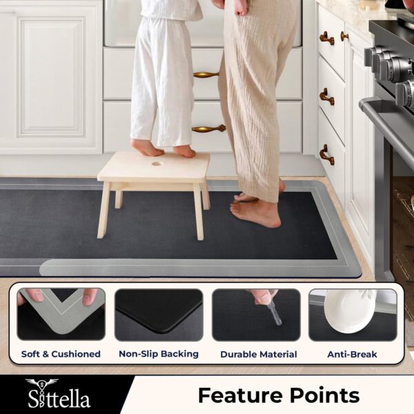 1774989331_SITTELLA-Rubber-2-Kitchen-Mats-Set-Anti-Skid-Kitchen-Mats-3.5mm-Water-Absorbent-Rug-Carpets-Floor-Mat-for-Home-and-Kitchen-120x40cm-40x60cm-in-Grey-Rectangular.jpg SITTELLA Rubber 2 Kitchen Mats Set, Anti-Skid Kitchen Mats 3.5mm, Water Absorbent Rug, Carpets, Floor Mat for Home and Kitchen (120x40cm & 40x60cm) in Grey, Rectangular