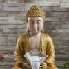 Water Fountain with LED Light, 2 Feet, Indoor Tabletop Waterfall for Home Office Garden (Jarkan)