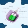 300ml handwash Dispenser Bottle - Liquid Soap, Dish Soap, and Shampoo Dispenser for Kitchen Sink, Bathroom- Refillable soap Dispenser for wash Basin, Kitchen Accessories Items for Home (Purple)