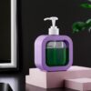 300ml handwash Dispenser Bottle - Liquid Soap, Dish Soap, and Shampoo Dispenser for Kitchen Sink, Bathroom- Refillable soap Dispenser for wash Basin, Kitchen Accessories Items for Home (Purple)