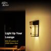 Epyz Plastic Solar Wall Light Outdoor Waterproof Garden Decoration Wall Lamps, IP64 Waterproof Doorway, Balcony,Fence Decor [ Warm Yellow Pack of 1 ]