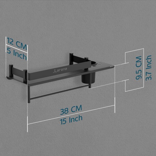 1774999836_Arena-3-in-1-Multi-Purpose-Bathroom-Shelves-Shelf-Wall-Mounted-Bathroom-Shelf-Napkin-Holder-Tooth-Brush-Holder-Bathroom-Accessories-Set-Black-Stainless-Steel-Bathroom-Organizer-Pack-of-1.jpg Arena 3 in-1 Multi-Purpose Bathroom Shelves Shelf, Wall Mounted Bathroom Shelf, Napkin Holder Tooth Brush Holder, Bathroom Accessories Set, Black Stainless Steel Bathroom Organizer (Pack of 1)
