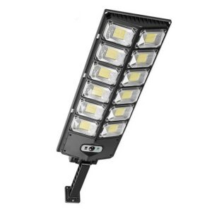 250W Solar Street Light Outdoor, Waterproof LED Lamp with Motion Sensor & Pole, Dusk to Dawn, Wireless ABS Cool White Light for Home, Garden, Wall & Pathway