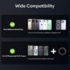 360 Magnetic Car Mobile Holder for Dashboard Vacuum Suction Phone Holder Mount Hand Free Magnetic Cell Phone Stand with Strong Grip Shockproof Suction Cup for Car Gym Office Table - Black