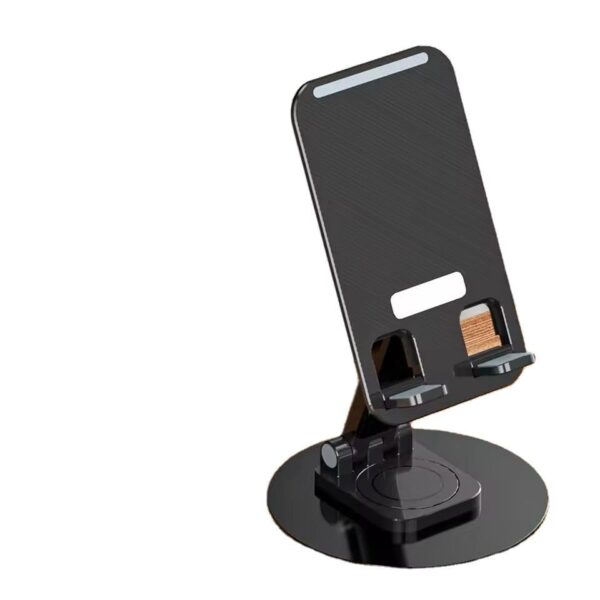 360° Rotatable & Foldable Mobile Phone Holder with Metallic Base 360° Rotatable & Foldable Mobile Phone Holder with Metallic Base | Adjustable Height & Angle | Anti-Skid Tabletop Mobile Stand for Smartphones & Tablets | Perfect Home, Office, Bed & Gifting