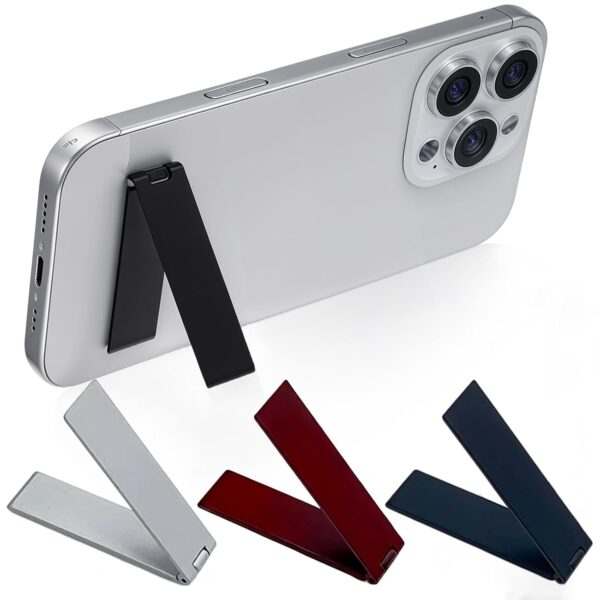 3PCS Kickstand for Mobile, Folding Invisible Portable Metal Cell Phone 3PCS Kickstand for Mobile, Folding Invisible Portable Metal Cell Phone Stand Holder for Desk, Phone Back Holder Grip, Compatible with iPhone, Samsung and All Cellphones