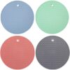 4 PCS Silicone Trivet Mats, Food Grade Silicon, BPA Free, Versatile Silicon Hot Pads for Kitchen, Suitable for Fondue Mats, Can Openers and Spoon Rests