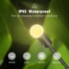 8 LED Solar Garden Light Sway by Wind Waterproof Outdoor Decoration Night Light Yard Patio Pathway Garden/Balcony/Terrace Plant Decoration(Warm White) (3)