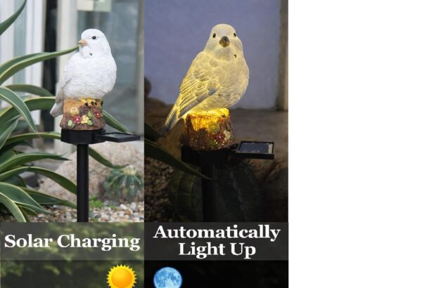 AERYS Bird Garden Solar Lights Outdoor Cute Bird LED Decorative Waterproof Garden Stake Lights, Lawn Lamp Light for Garden, Balcony, Patio, Yard Landscape Lighting