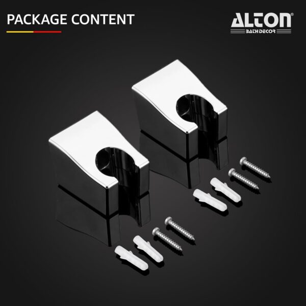 ALTON ALD430, ABS, 2-Piece Wall Hook for Hand Shower and Health Faucet, Silver