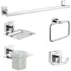 ALTON AQD30535, Stainless Steel, 5-Piece Bathroom Accessories Set, Chrome