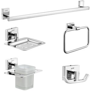 ALTON AQD30535, Stainless Steel, 5-Piece Bathroom Accessories Set, Chrome