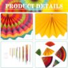 AMFIN (Pack Of 6) Multicolor Design Fan Party Materials Photo Backdrop Decor Wedding, Baby Shower, Birthday Party Decoration