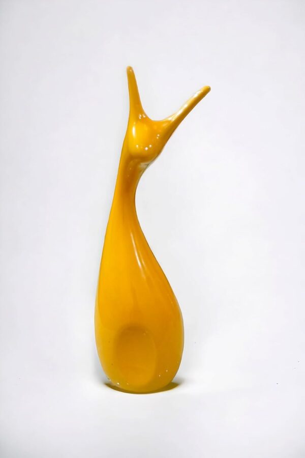 ANI DivineHome Decoration Lucky Deer Family Set | Piano Finish Ceramic Figures- (Set of 3 Yellow, Pink, Parrot Color) Home Office Gift