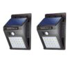 ASGTRADE 20 LED Solar Light, Motion Sensor Solar Garden Lights ASGTRADE 20 LED Solar Light, Motion Sensor Solar Garden Lights Outdoor Waterproof, Automatic Solar Powered Wall Lights, Home Security Light for Balcony Terrace Compound Gate Backyard (Pack of 2)