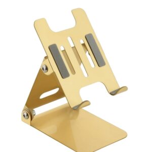 Adjustable Mobile Phone Stand, Metallic Gold