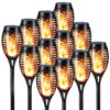 Albelt Acrylonitrile Butadiene Styrene 12 Pack Outdoor Solar LED Torch Albelt Acrylonitrile Butadiene Styrene 12 Pack Outdoor Solar LED Torch Lights with Flickering Flame for Garden Decor, Super Bright Waterproof for Outside Landscape Yard Party Decorations