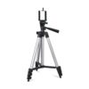 Amazon Basics 3110 Aluminium Lightweight Tripod with Mobile Phone Holder Mount & Carry Bag for All Smartphone, GoPro, Cameras (Silver)