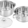 Amazon-Brand-Solimo-Stainless-Steel-Steamer-with-Glass-Lid-Induction-Base-Modak-Momo-Maker-17-x-22-x-22.4-Cm-2L-Silver.jpg Amazon Brand - Solimo Stainless Steel Steamer with Glass Lid | Induction Base | Modak, Momo Maker | 17 x 22 x 22.4 Cm | 2L | Silver