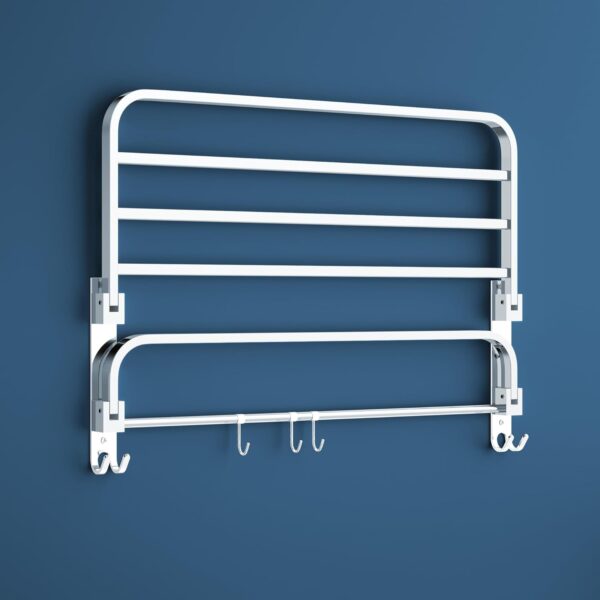 Arena-Stainless-Steel-Bathroom-Accessories-Set-Wall-Mounted-Towel-Rod-and-Hangers-for-Clothes-and-Wash-Basin-24-Inch-Pack-of-1.jpg Arena Stainless Steel Bathroom Accessories Set - Wall Mounted Towel Rod and Hangers for Clothes and Wash Basin (24 Inch, Pack of 1)